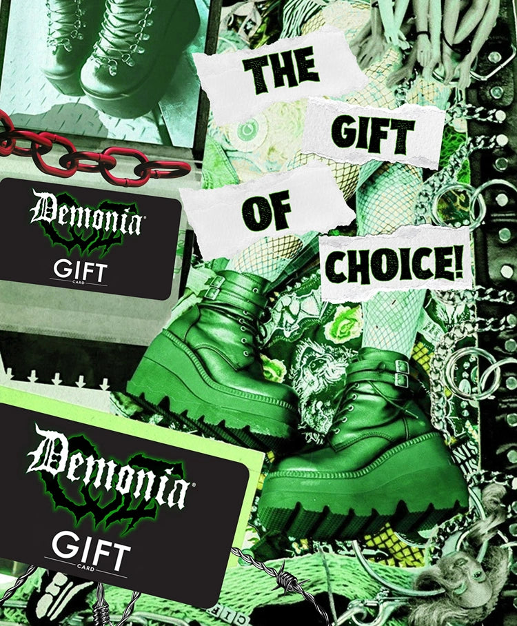 a collage of green boots and cards